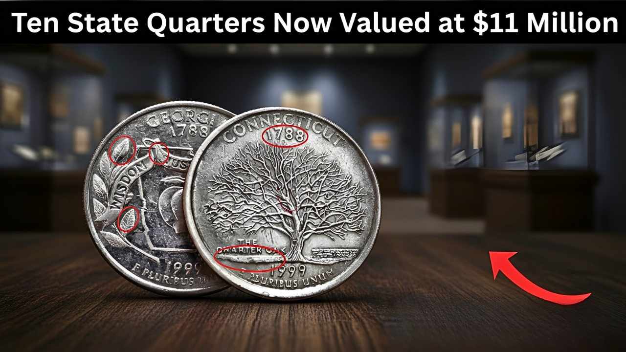 Ten State Quarters Now Valued at $11 Million – Could Your Spare Change Make You Rich?